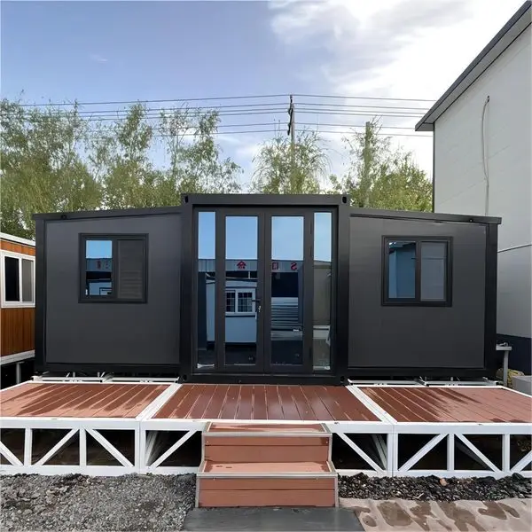 Insulated 40ft 20ft Villa Prefabricated Expandable Container House Waterproof Prefab Mobile Home 2 3 4 5 Bedroom Granny Flat