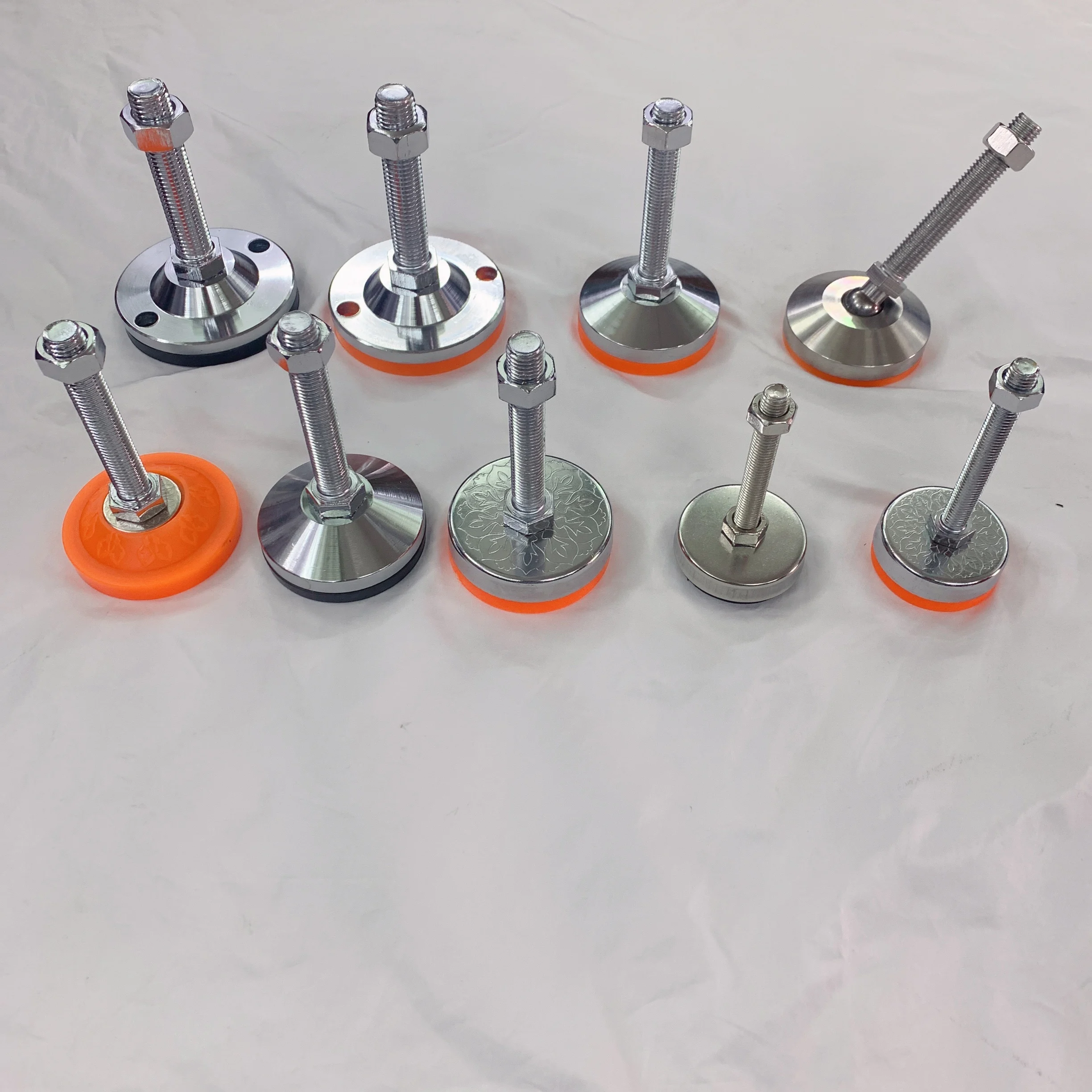 Heavy Duty Adjustable Leg Levelers Furniture Leg Cast Iron + Orange ...