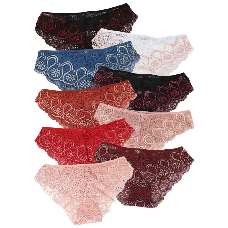 sexy lace mid-waist women's underwear european