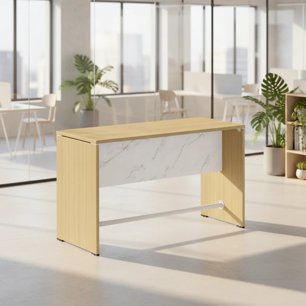Modern Convertible Automatic Foldable Extendable Durable Eco-Friendly Bar Counter Table Connection System Wood Frame Commercial 5
