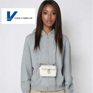 China V-Times Autumn Winter Women's Hooded Sweatshirt New American-Style Retro Cardigan Jacket Casual Ins Trend Anti-Shrink