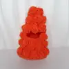 Tocado de árbol de Navidad naranja embrión blanco