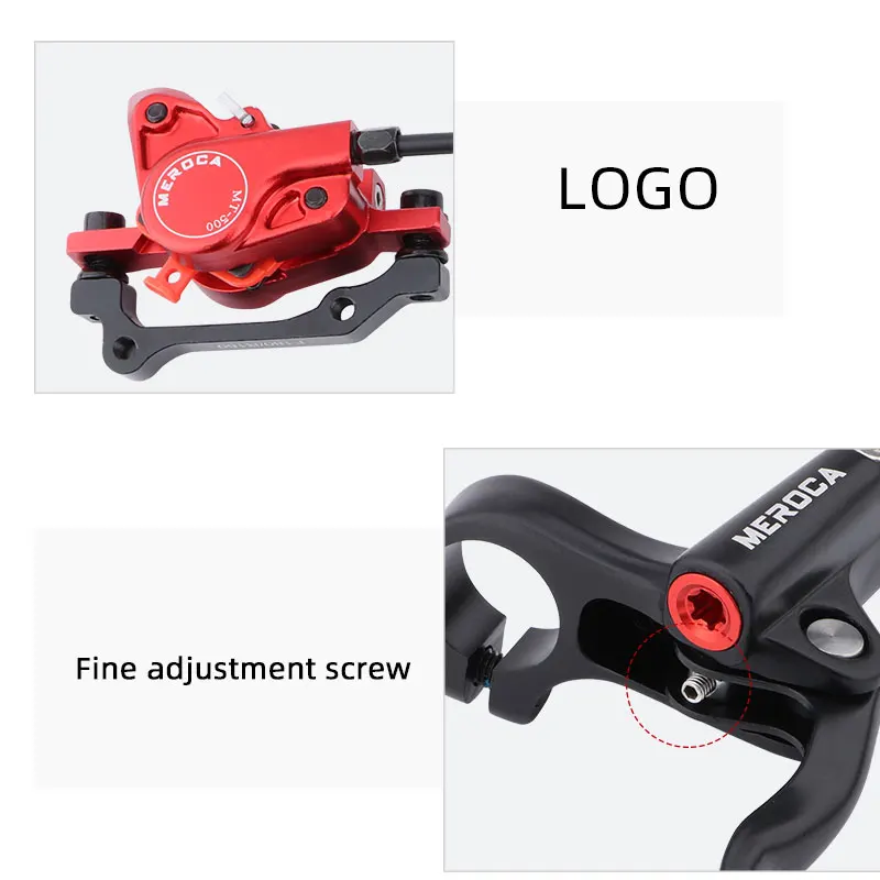 MEROCA MTB Oil Disc Brake Aluminum Alloy 160mm Rotor MT500