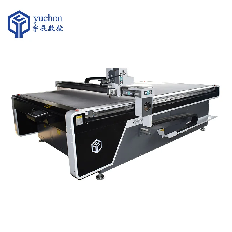 Yuchen CNC Digital Packing Box Sticker Automatic Oscillating Knife Cutting Machine