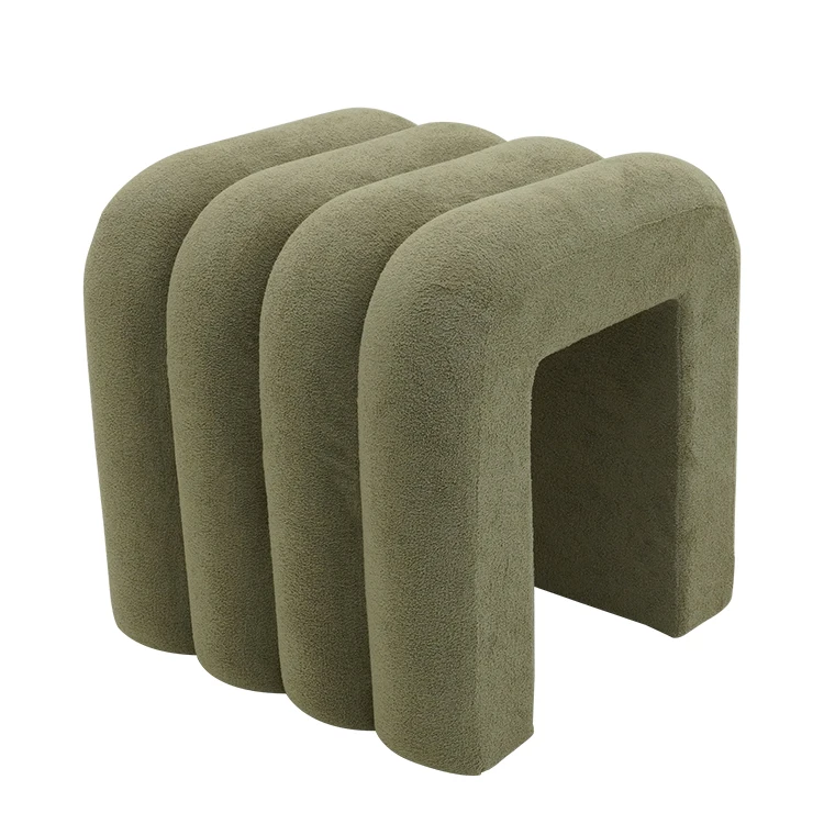 Fashion Custom Storage Ottoman Footstool Chair Velvet Ottoman Set