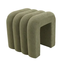 Fashion Custom Storage Ottoman Footstool Chair Velvet Ottoman Set