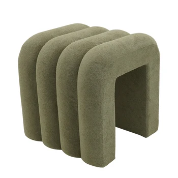 Fashion Custom Storage Ottoman Footstool Chair Velvet Ottoman Set