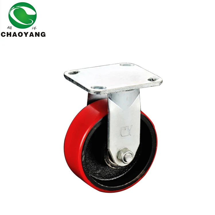 
30 Years Factory Price Iron Polypropylene The Lowest Resistance Pu Caster Wheel 