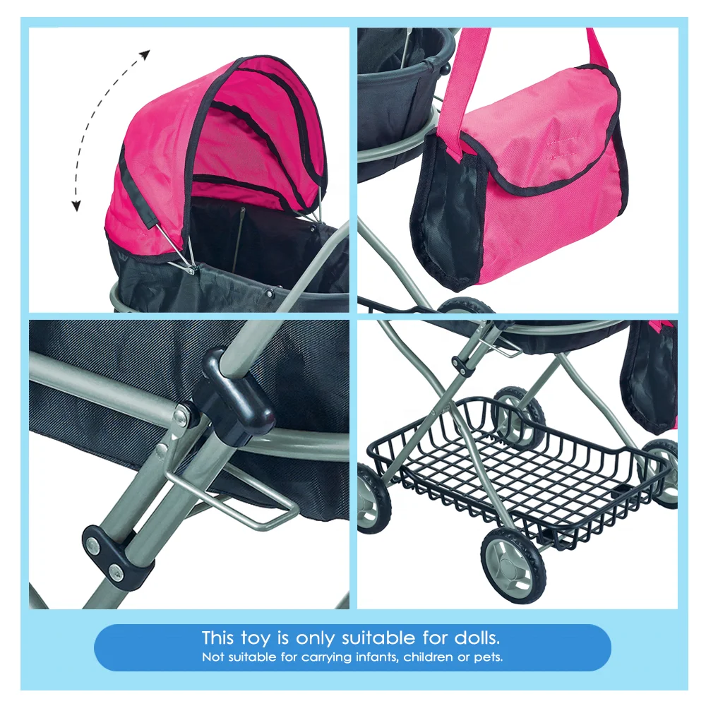 Dollri Starri 2023 новый дизайн Классическая Роскошная кукла люлька игрушка коляска с плечевой сумкой и корзиной для хранения игрушки коляски