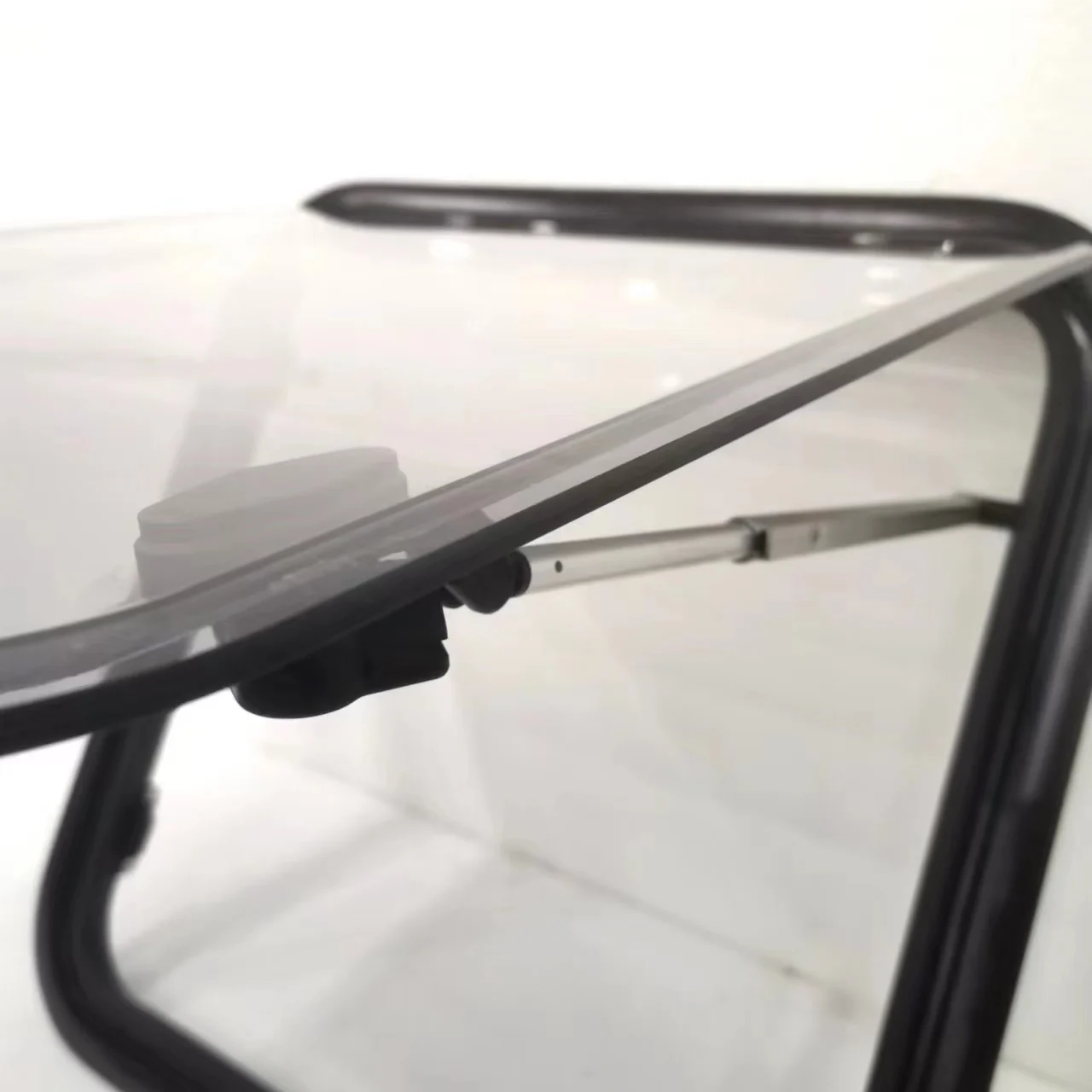 Caravan Rounded Corner External Window Double Acrylic Glass With Sunshade And Antimosquito