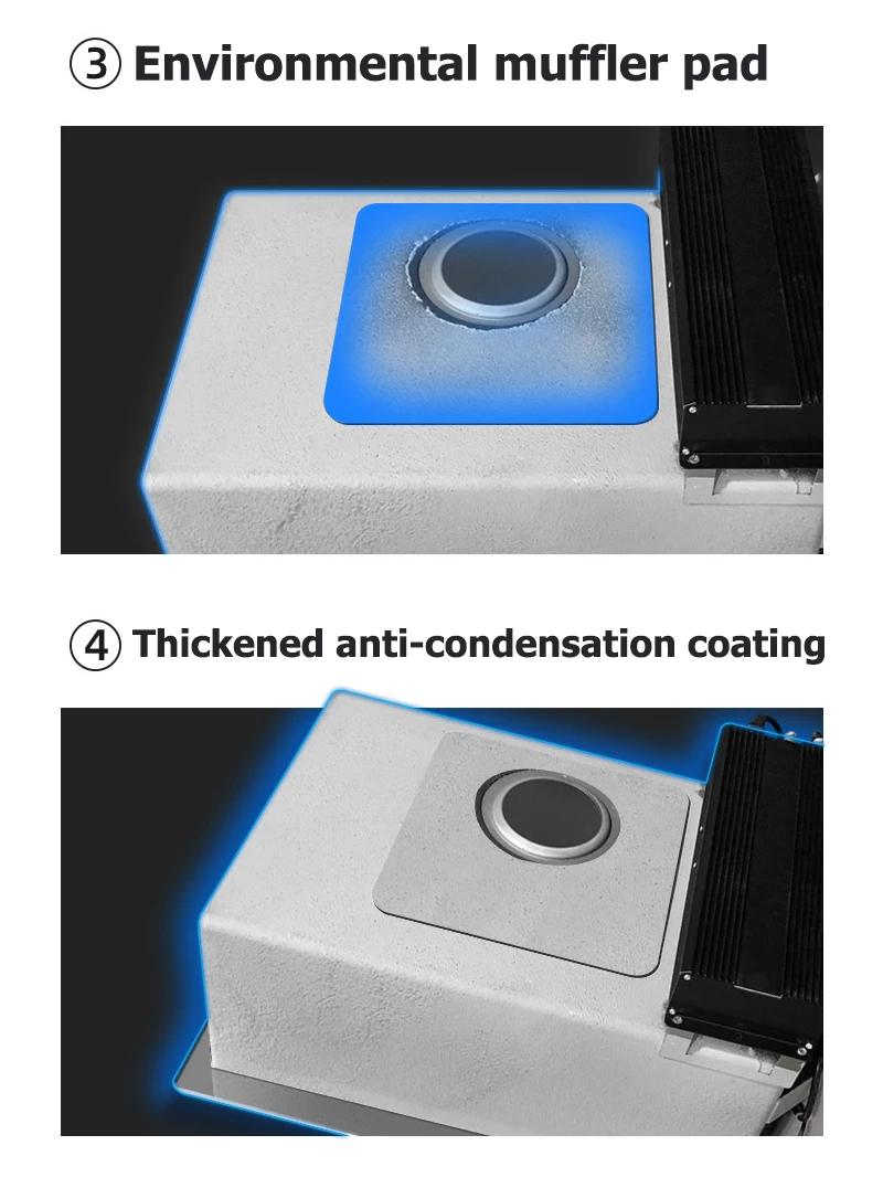 Smart Ultrasonic Kitchen Black Sink Vegetable Dishwasher 304 Stainless