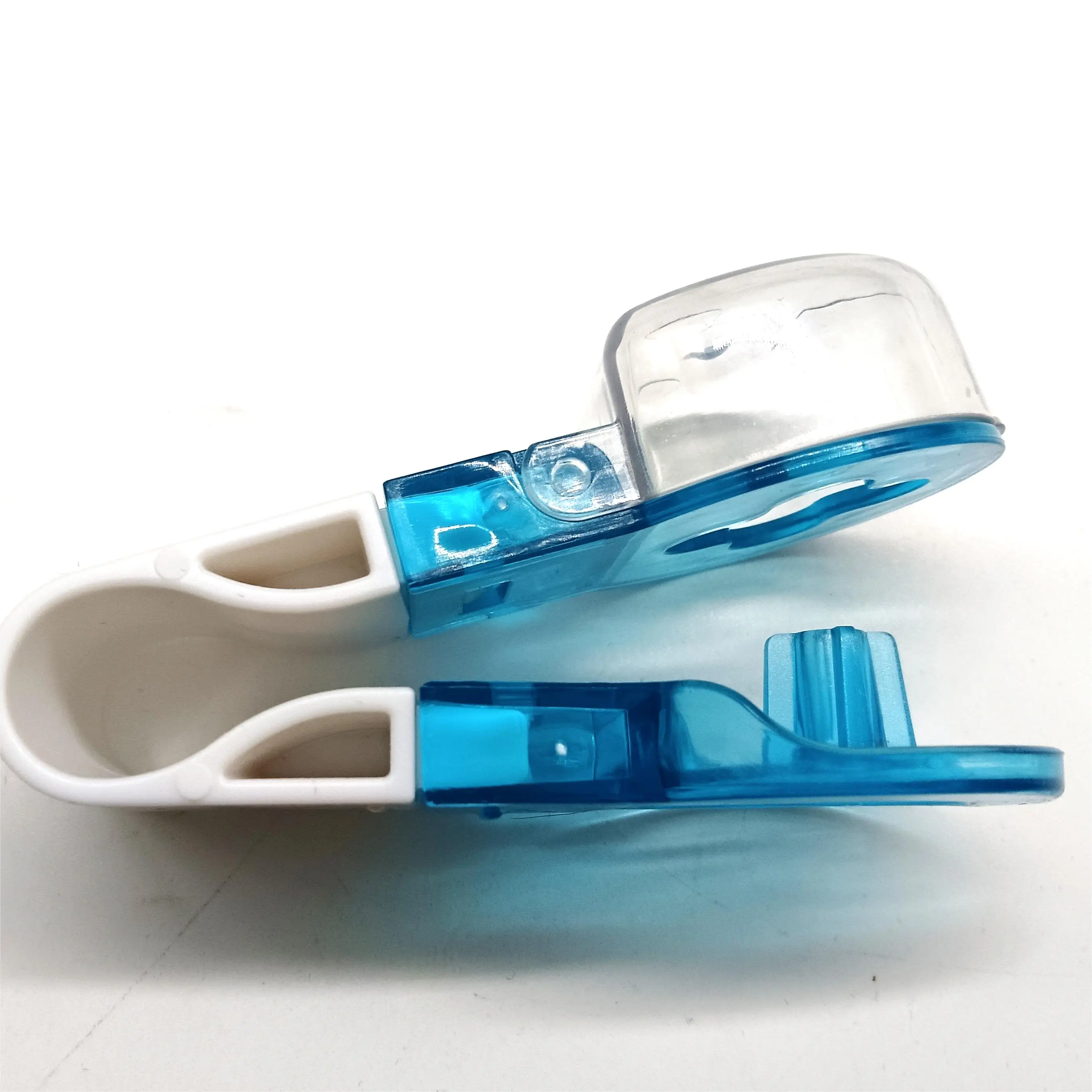 Оптовая продажа синие и прозрачные таблетки портативная коробка для таблеток