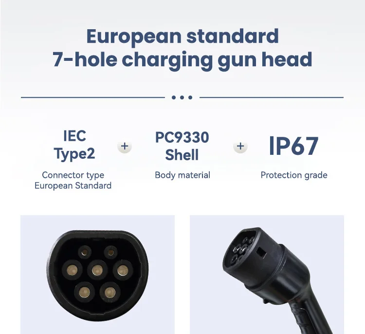 32a/16a Adjustable Portable New Energy Vehicle Charging Gun Waterproof