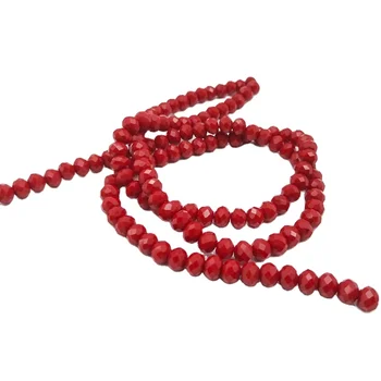 Factory Price Fancy Fashion Lampwork Red Crystal Glass Beads