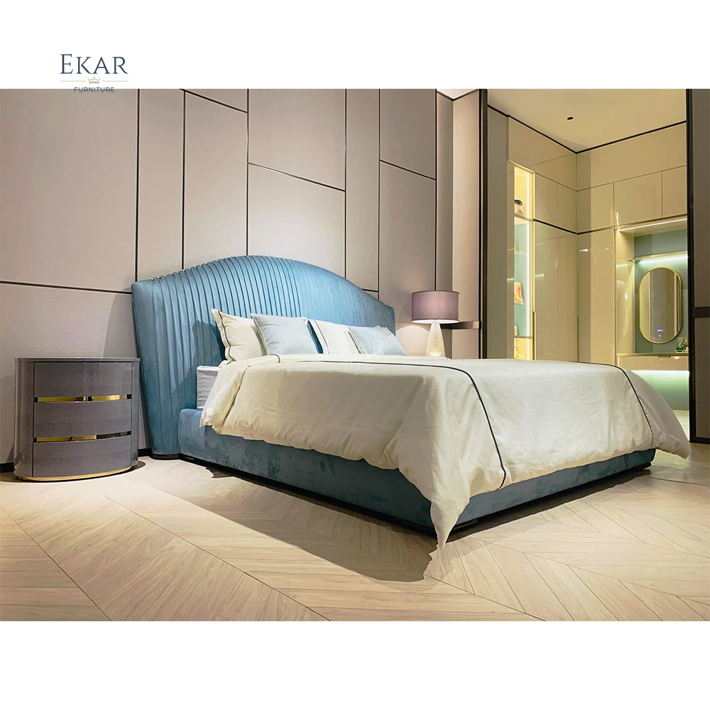 EKAR FURNITURE - Italian-Style Light Luxury Soft King Bed for Modern Bedrooms details