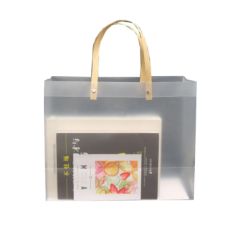 Clear Tote Bags 30*30*15cm PVC Plastic Tote Bag With Handles for