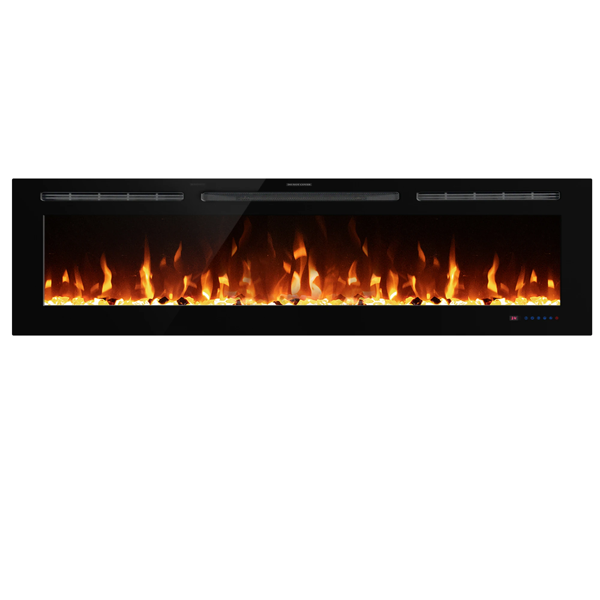 Luxstar 60 Inch High Quality Brightness Sfeerhaard Electric Fireplace Heater 3 Color Changing Led Electric Fireplace with Timer