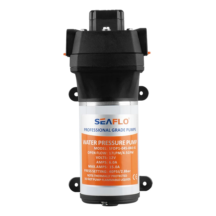 SEAFLO, работающего на постоянном токе 12 В в 17LPM 40PSI Электрический водяной насос FL-40 для сельскохозяйственного орошения