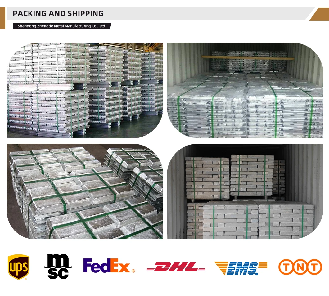 High Grade Zinc Ingots - 99.995% Purity for Various Uses