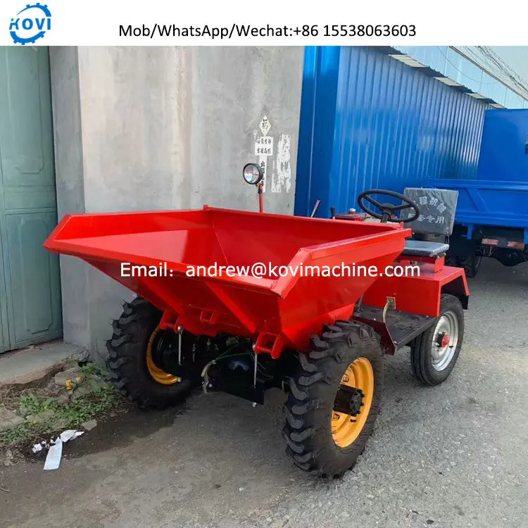 1000kg Front End Loader Bucket Tipping Car Site Dumper Trucks for Sale