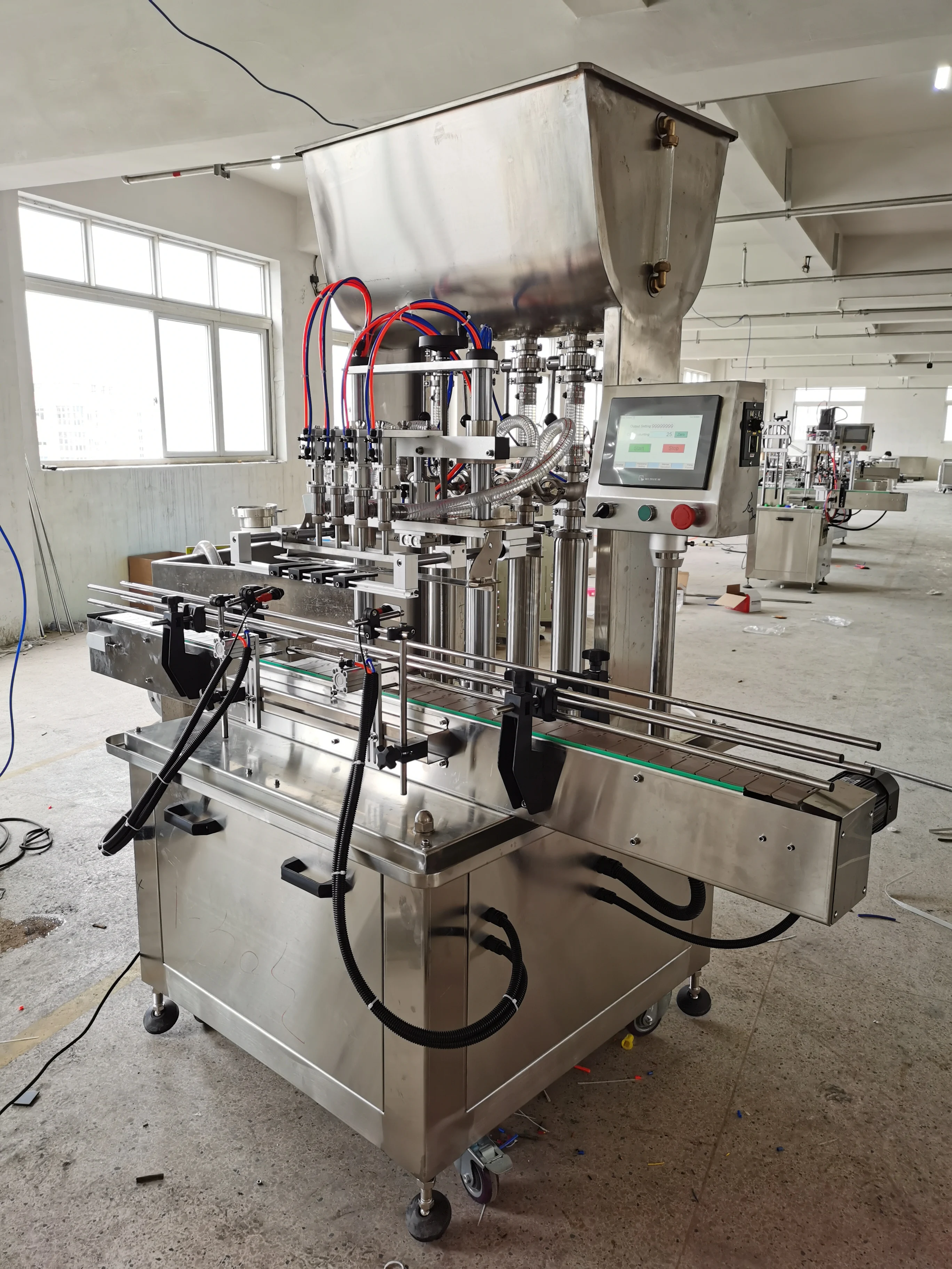 UBL Full Automatic Jam Tube 4/6 Heads automat liquid fill price cone filling machine