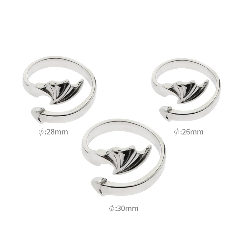 Crescent Glans Ring, 316L Surgical Steel Male Genital Penis Head Ring (28mm)