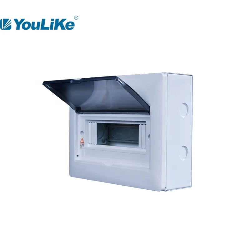 Plastic Portable 10ways Consumer Units Distribution Box With Plastic Cover Household