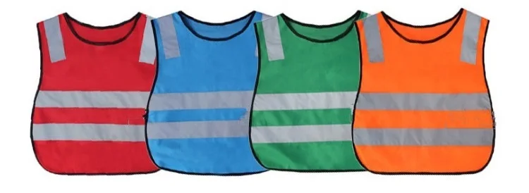 Traffic security kids reflective cheap price safety vest warning safety child vest reflective