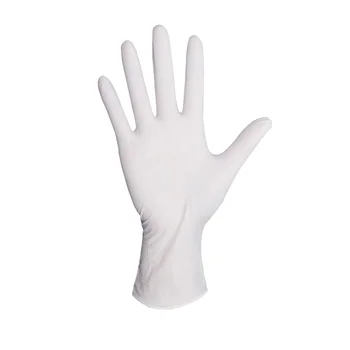 GR1001 Multi-Purpose Powder Free White Latex Disposable Gloves Ambidextrous Non-slip Wate rproof Examine Gloves 100pcs