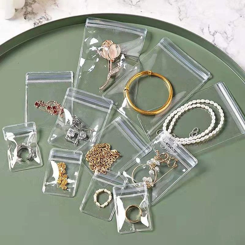 Multi-purpose clear jewelry packaging solution Heavy duty PVC bags for pendant and charm display