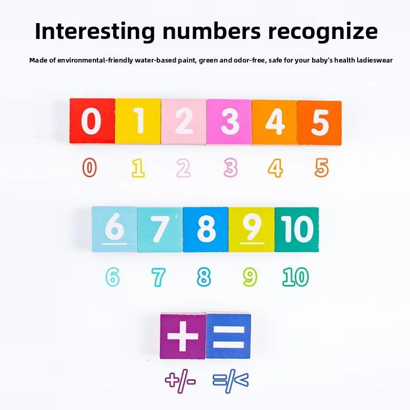 新作おもちゃ 子供向けモンテッソーリ教材 両面指折り数え&数字なぞり書きボード 教育用算数おもちゃ 子供向け