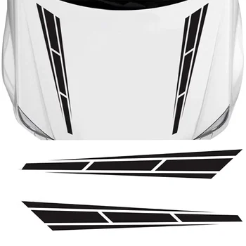Car Hood Stripe Sticker for Car Auto Racing Sport Body Side Stripe Decal Skirt Roof Hood Bumper Stripe Decal