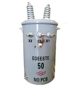 Quality-Assured  60Hz 23kV 230V / 460V 50kVA Oil Immersed Copper Single Phase Pole Mounted Transformer details