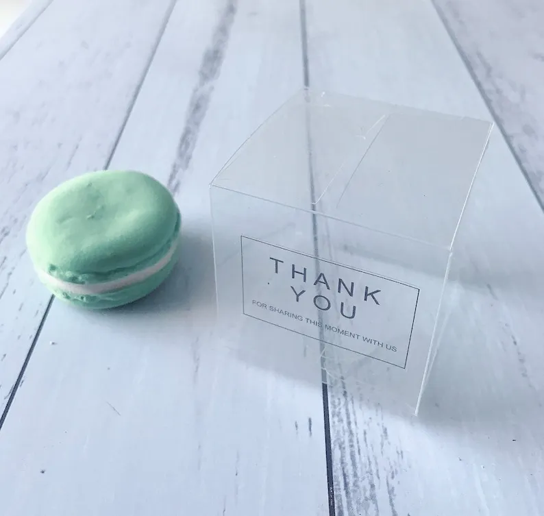 PVC/PP/PET CANDY Plastic Clear Packaging Box for Sweet Plastic Macaron Box Packaging