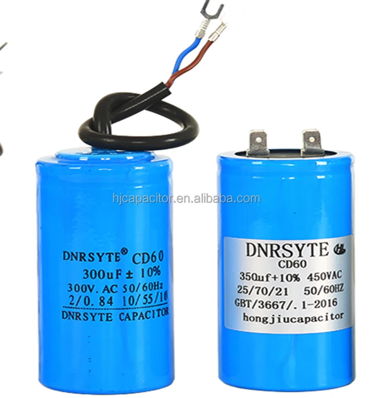 2PACK CD60 LAUFEN Kondensator 350uF 275V 2 Drähte 50/60Hz Motorstart