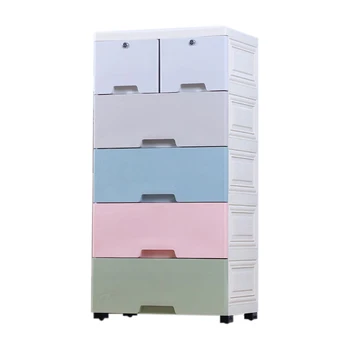 Multifunction Plastic Assembled Cloth Toy Drawer Storage Cabinets For Kids