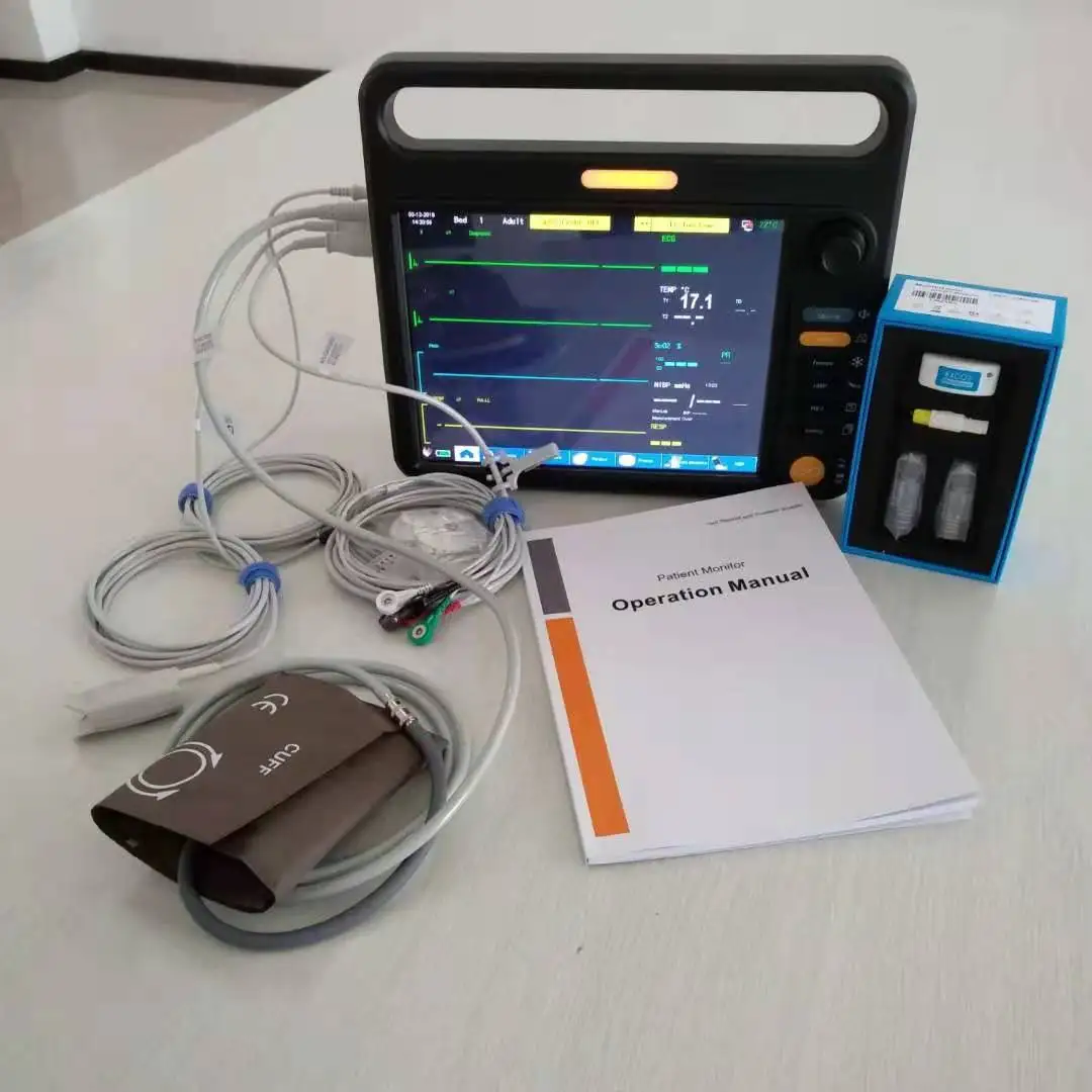 Veterinary Capnograph Vital Sign Monitor with ETCO2 Sensor