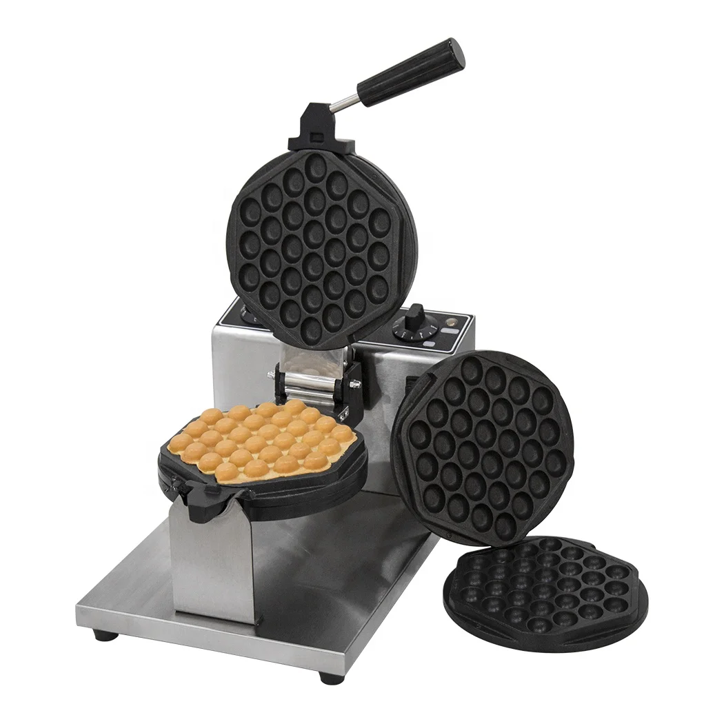 Professional 110V-220V Interchangeable Waffle Maker for Commercial