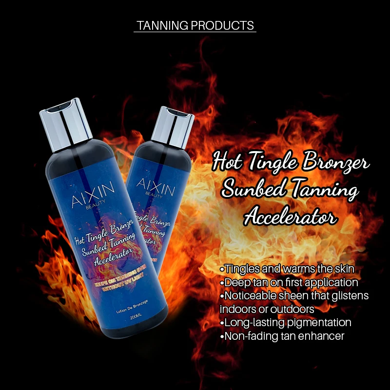 Aixin 200ml Tanning Tingle Cream Bronzer Accelerator Gel For Sunbed