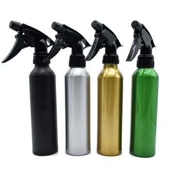 Hair salon Aluminium mist spray bottle with trigger sprayer barber aluminium Spray bottle