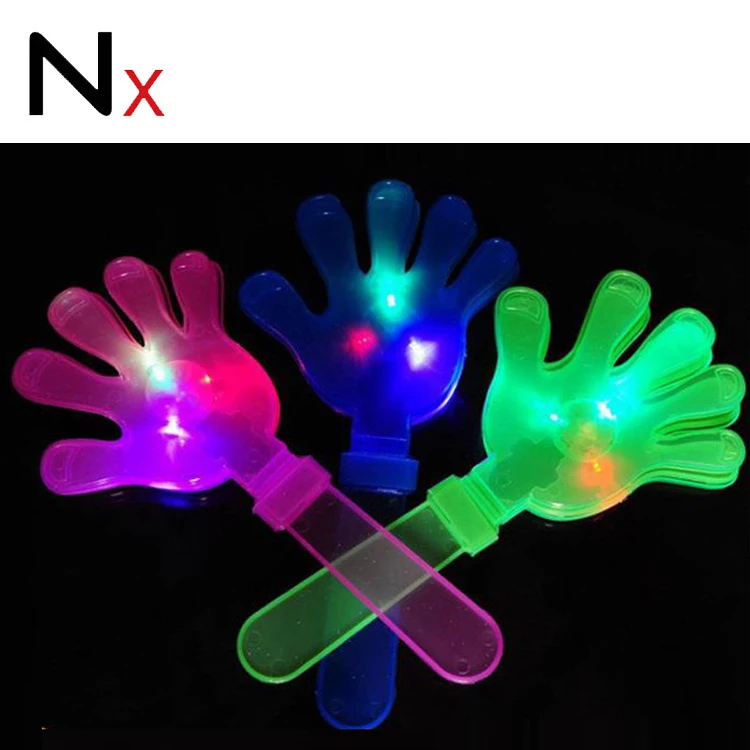 Многофункциональная Пластиковая ручная игрушка в форме ладони карамельного цвета с мигающим светодиодным светом