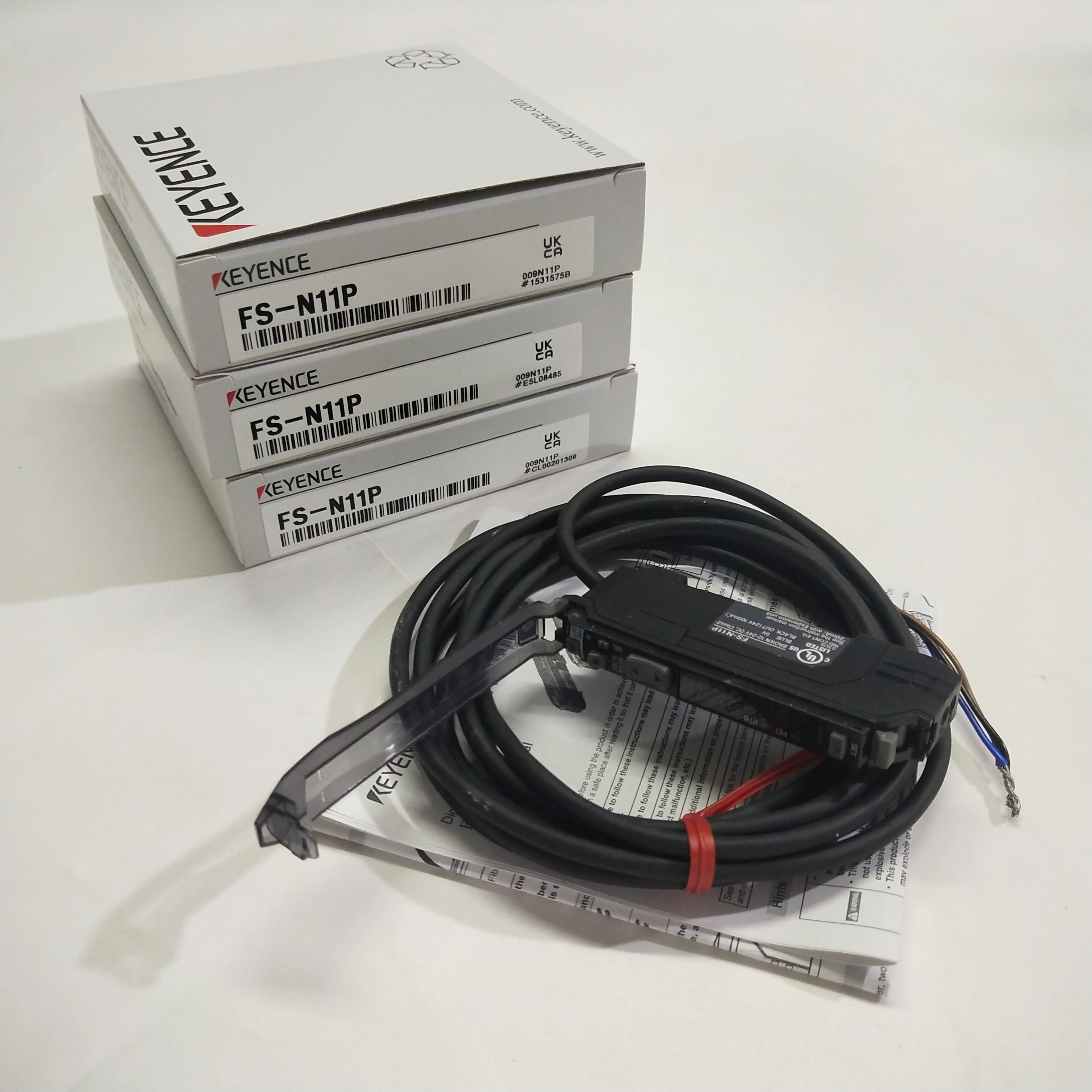 KEYENCE キーエンス ファイバアンプ FS-N11CP & ケーブル OP-73864