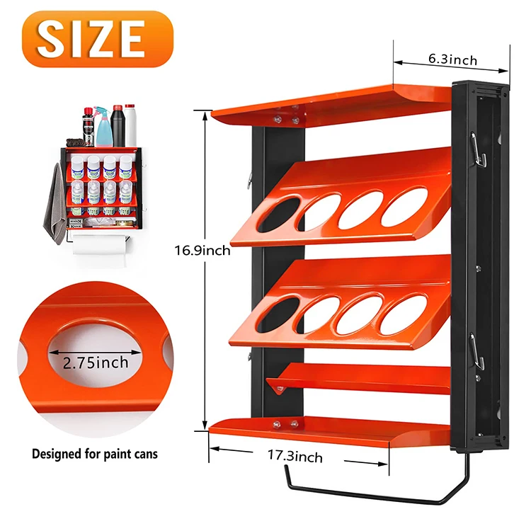 jh-mech spray bottle storage rack custom