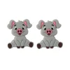 Pig Focal bead Gray SA160