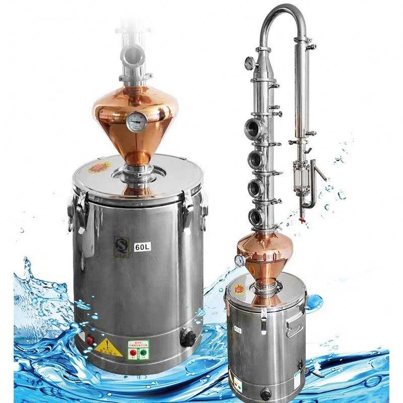 TEBAK Distillery Hand-made Gin Whiskey Processing 50L 100L Copper Vodka Distillation Equipment Red Copper Moonshine Distiller