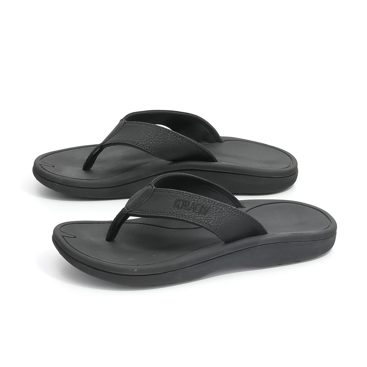Orthopedic Luxury Fashion Beach Shoes Solid Black Sandals