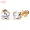 0.5ct+14k gold Diamond Earrings