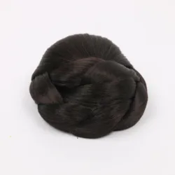 Настоящая кудрявая пучок волос, шиньон из синтетических волос, пучок на ощупь как настоящие волосы