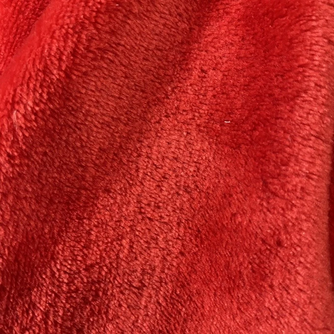 Custom Soft Fabric Textile Raw Material 100 Polyester Solid Flannel