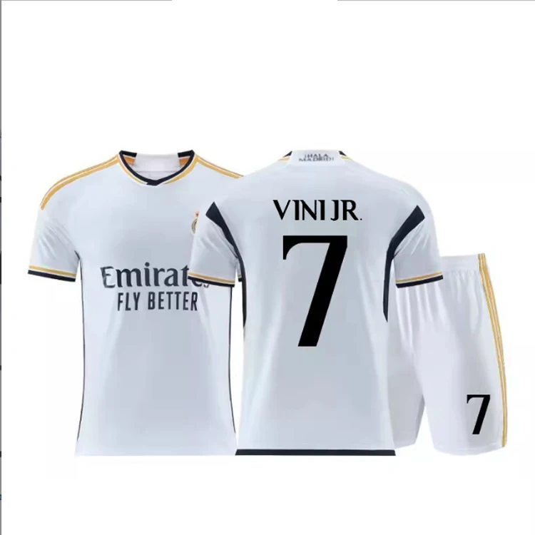 Club Soccer Jersey Madrids Fans Version T Shirt Maillot De Foot Vini ...